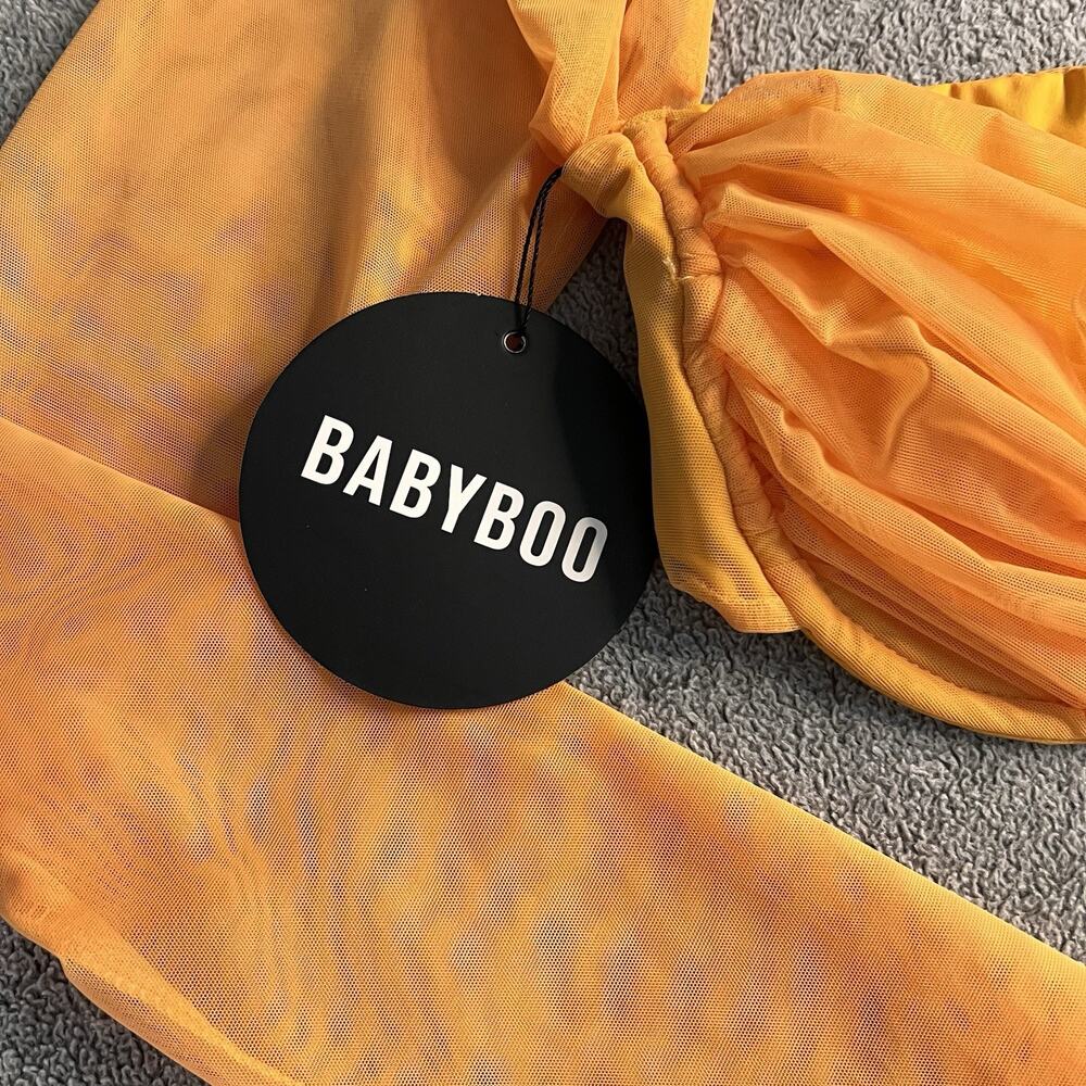 BabyBoo Fashion Priscilla Top- Tangerine Size M NWT Long Sleeve B201 - Picture 3 of 8